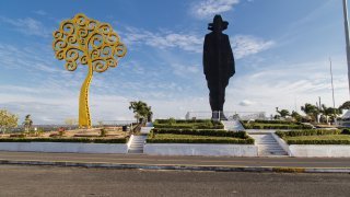 Mémorial au révolutionnaire nicaraguayen Augusto Sandino, qui a mené la révolte contre l'occupation américaine du Nicaragua en 1933