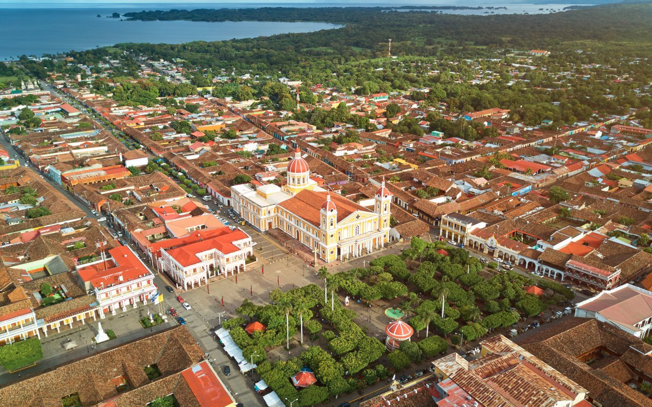 vue aérienne de Granada city, Nicaragua