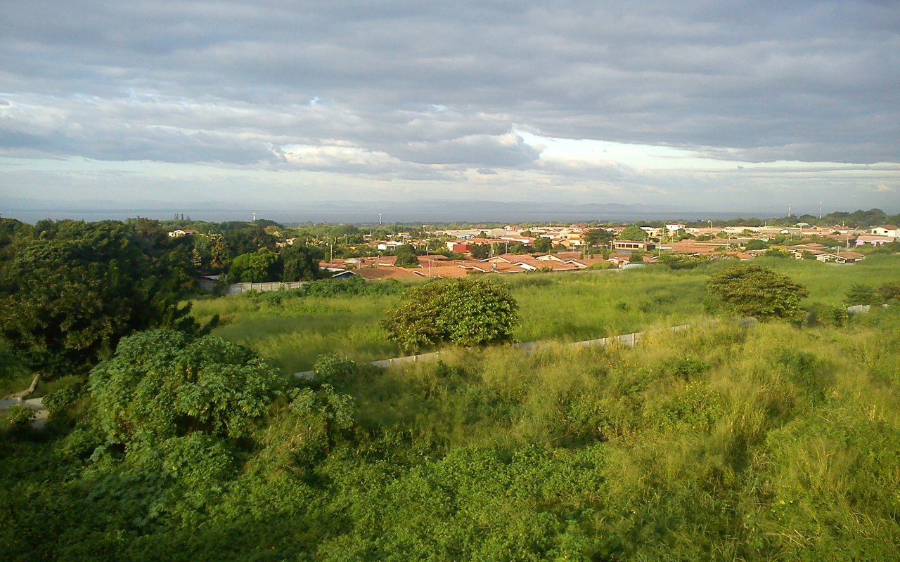 Vue sur des maisons à Managua, Nicaragua